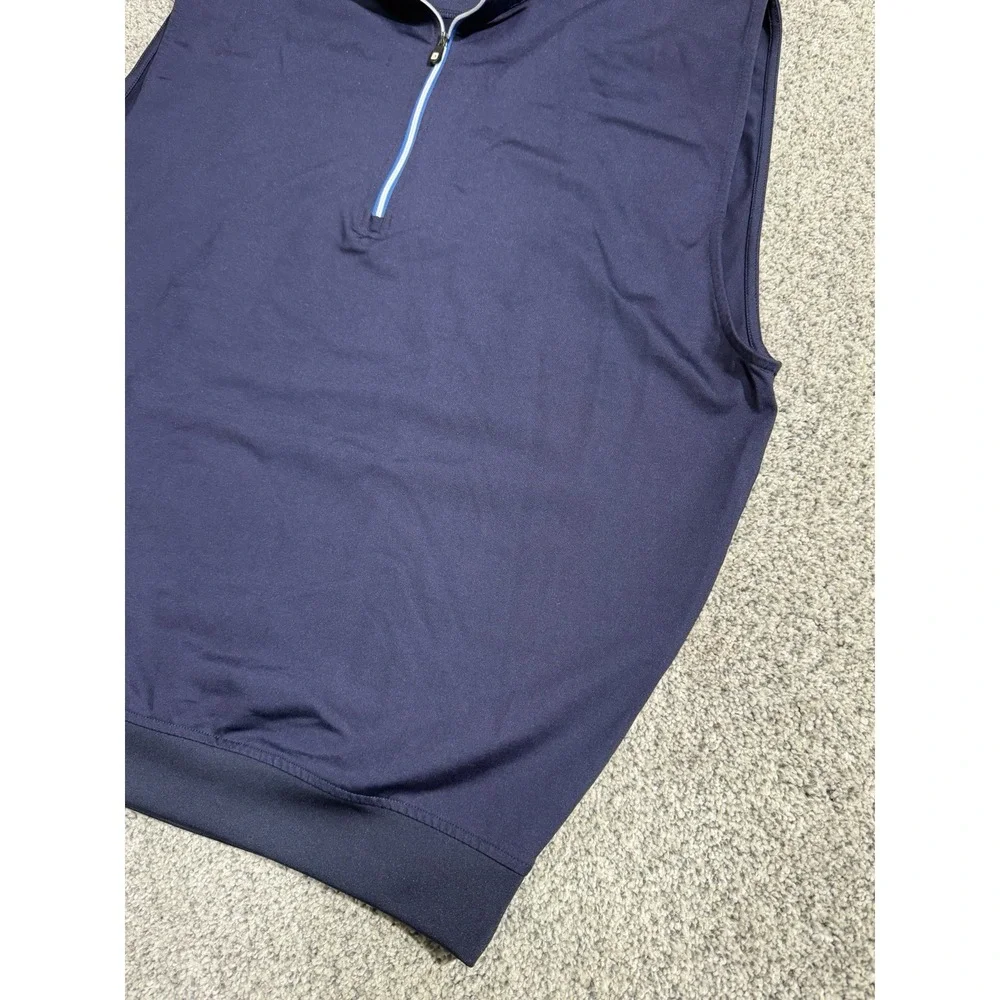 Footjoy‎ FJ 1/4 Zip Golf Vest Navy Blue Men's Size Large